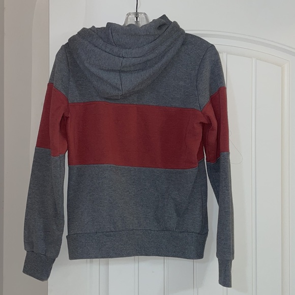 Crimson and Gray Reflex Hoodie - Picture 2 of 3